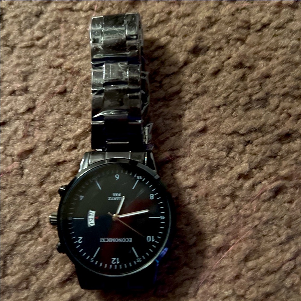 black quartz watch